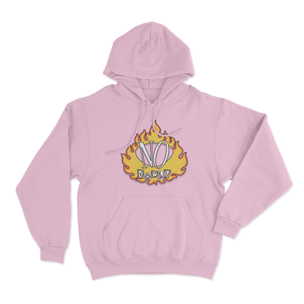 No Doubt Vintage Flame Unisex Hoodie Pink No Doubt Vintage Flame Unisex Hoodie Pink