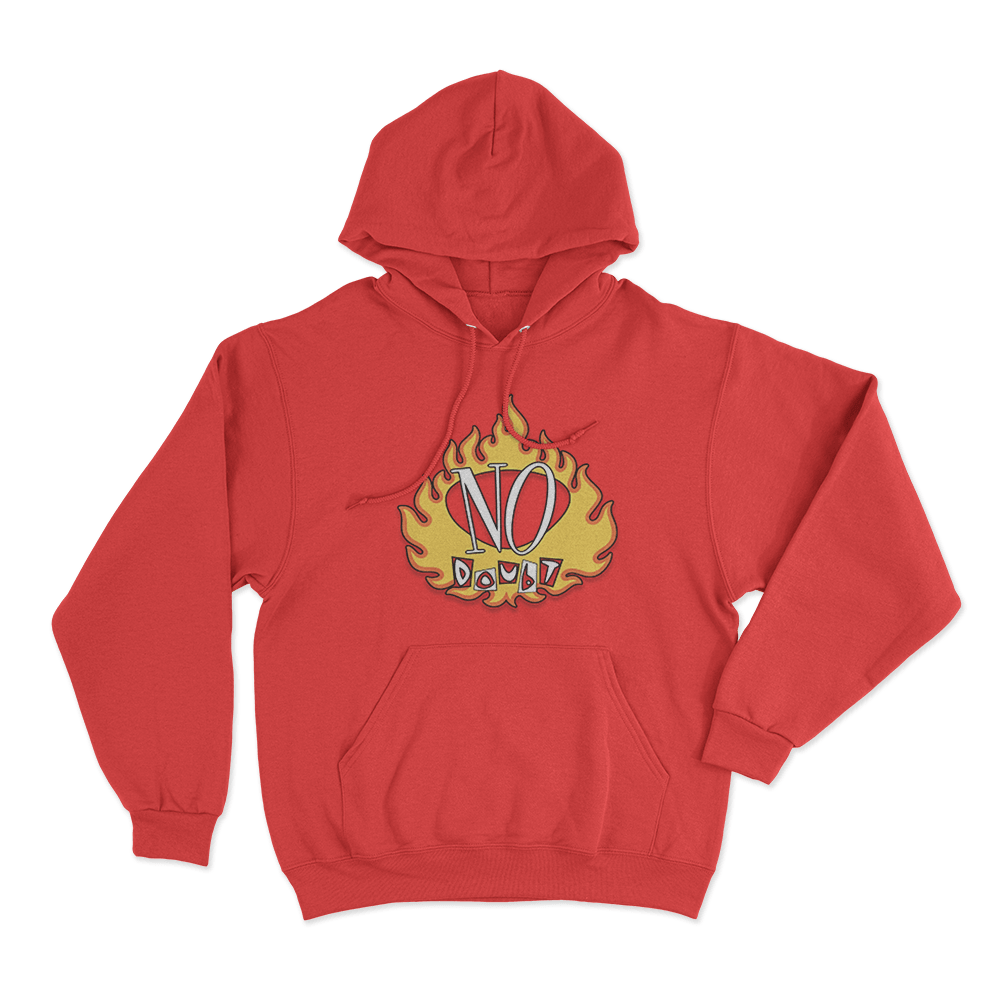 No Doubt Vintage Flame Unisex Hoodie Red No Doubt Vintage Flame Unisex Hoodie Red