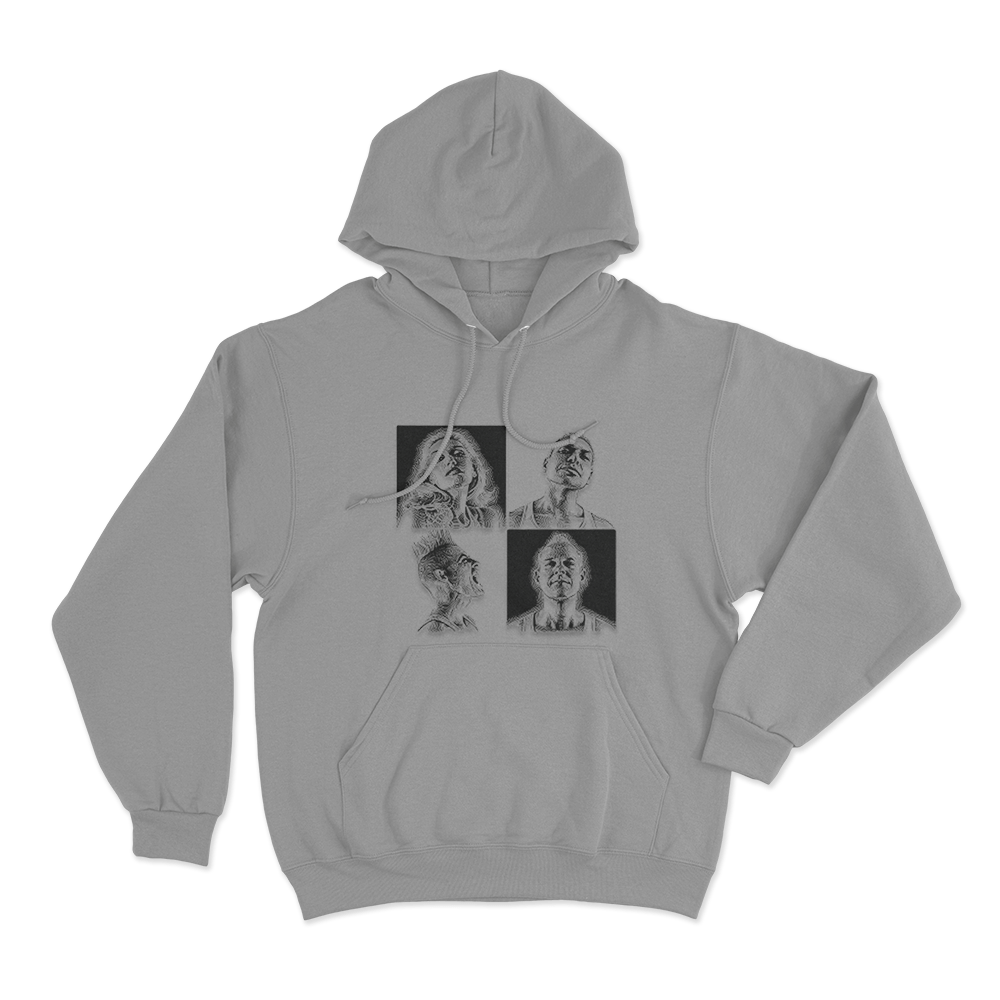 Push and Shove Unisex Hoodie Grey Push and Shove Unisex Hoodie Grey