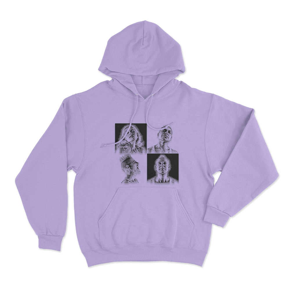 Push and Shove Unisex Hoodie Purple Push and Shove Unisex Hoodie Purple