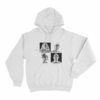 Push and Shove Unisex Hoodie White