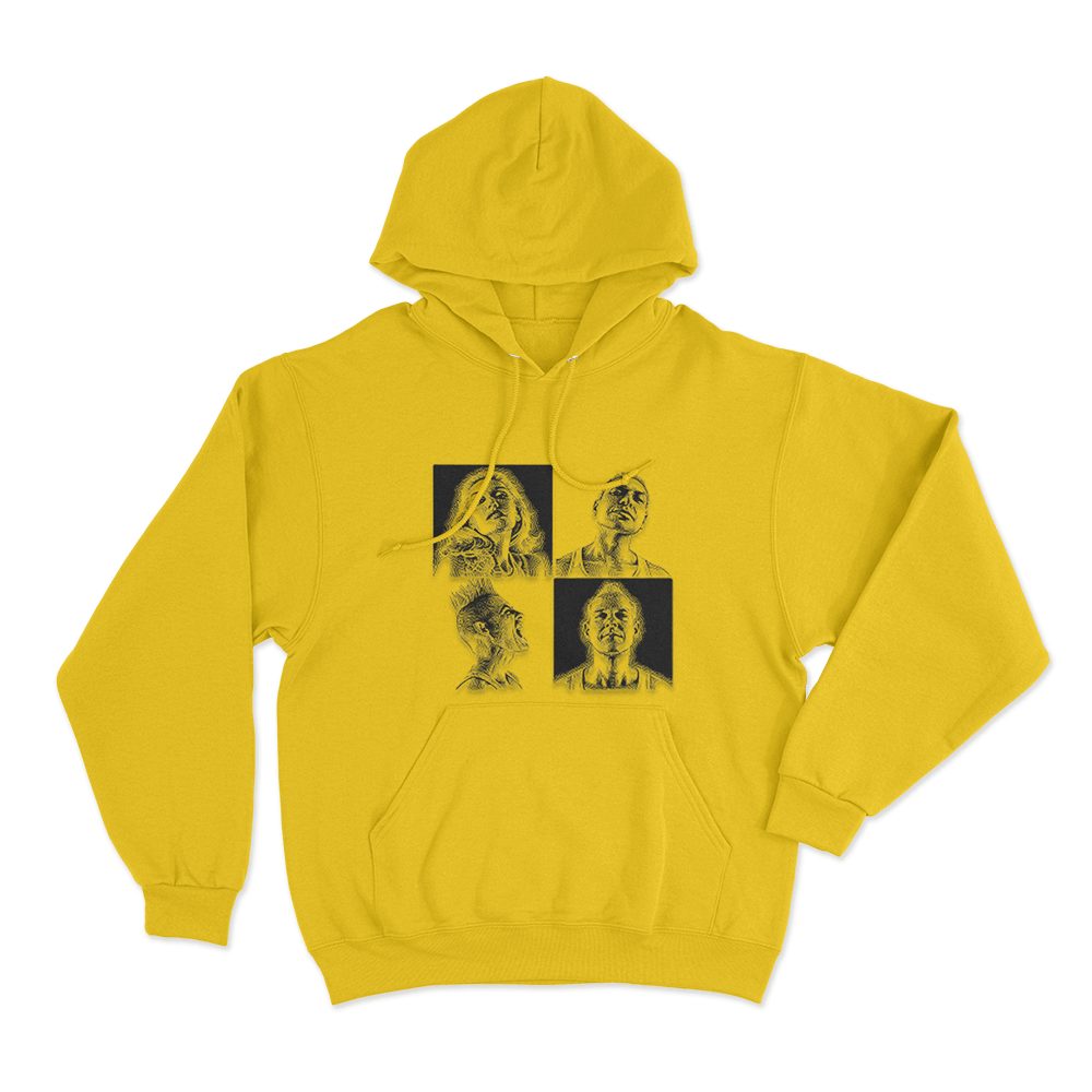 Push and Shove Unisex Hoodie Yellow Push and Shove Unisex Hoodie Yellow