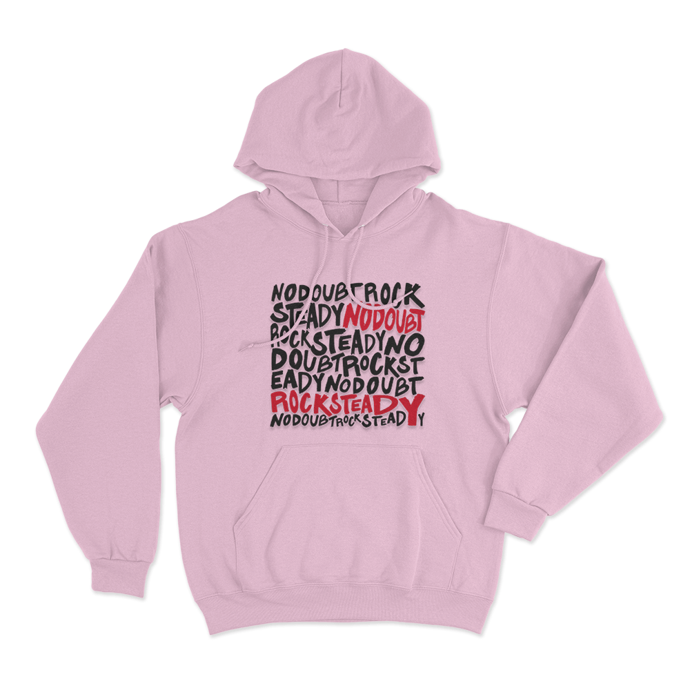 Rock Steady Unisex Hoodie Pink Rock Steady Unisex Hoodie Pink